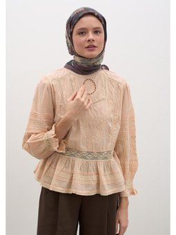 Evelyne Desen Pamuklu Viskon Leylak Eşarp