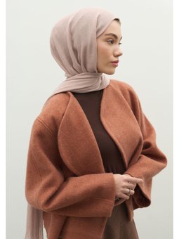 Kaşmir Dokulu Pudra Şal