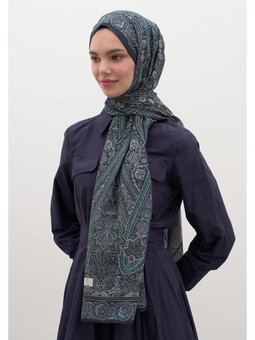Petra Desen Mavi Şal