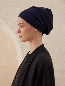 Silikonlu Kaydırmaz Fileli Bone Lacivert