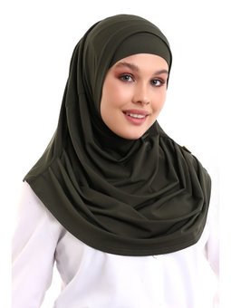 Yetişkin Pratik Eşarp Renk Haki