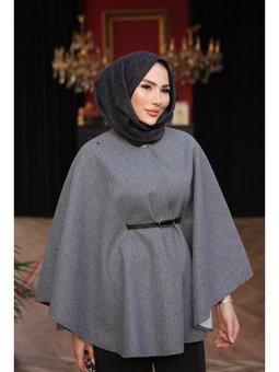 Antrasit Kemerli Kaşe Panço