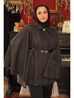 Antrasit Kemerli Kaşe Panço