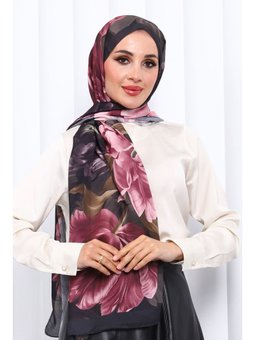Gül Kurusu Desenli Soft Dijital Şal