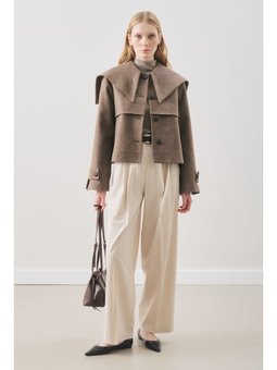 Classıc Pileli Bej Pantolon