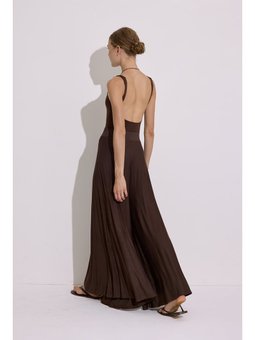 Dökümlü Rahat Kahverengi Pantolon