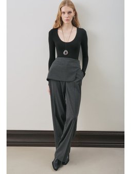 Klasik Kesim Kumaş Antrasit Pantolon