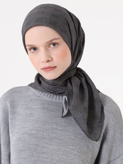 Fort Antrasit Eşarp Halka Desen