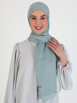 Kristal Krep Nane Yeşili Şal
