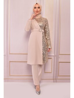 Payet Detay Bej Kombin