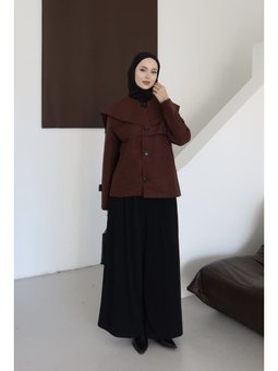 Düğme Detaylı Trençkot