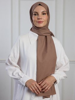 Pamuk Pure Scarfs Şal Vizon