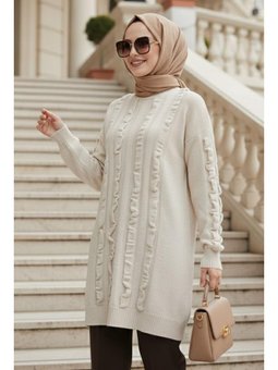 Bej Triko Kazak Tunik 87703bej