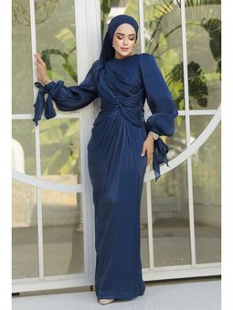 Drape Detaylı Lacivert 47261l