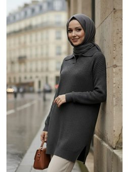 Fitilli Füme Triko Kazak Tunik 65903fu