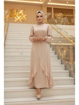 Volanlı Bej 4566bej