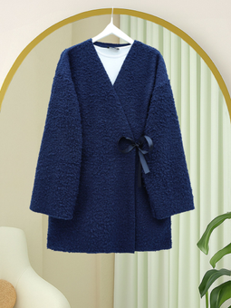 Laci Yandan Bağlamalı Buklet Kimono