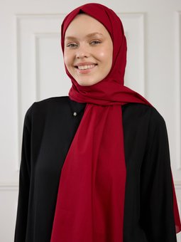 Pure Pamuk Vişne Şal