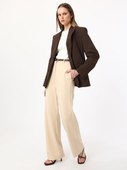 Yumuşak Tuşeli Cepli Basic Tas Rengi Pantolon