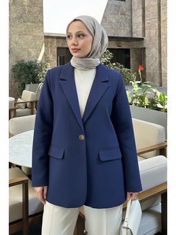 Scuba Blazer Lacivert Ceket