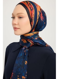 Gecenin Bahçesi Nar Çiçeği Aurora Desenli Janjan 70x190 Cm Şal