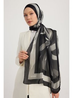 Göksel Gelgit Mavi Aurora Desenli Janjan 70x190 Cm Şal