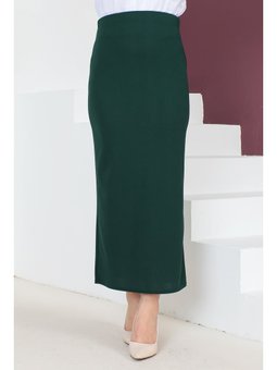 Kalem Zümrüt Yeşili Etek