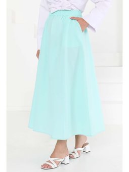 Cepli Keten Etek Su Yeşili