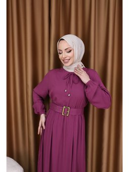 Kemerli Elbise Gül Elbisekurusu