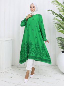 Zümrüt Yesili Tunik