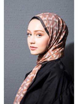 Çizgili Desen Livorno Seri Askısı İle Birlikte 75x200 Cm Lila Şal