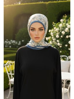 Arkadan Bağlamalı Desenli Pratik Desen Şal,ps