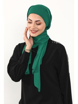 Pratik Krep Yeşil Şal,ps