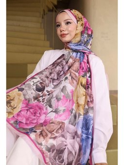 Desenli Pudra Şal