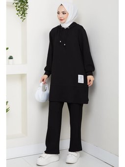 Arma Detay Oysho İkili Siyah Takım