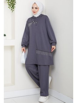 Zincir Detay Oysho İkili Antrasit Takım