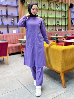 İkili Koyu Lila Takım