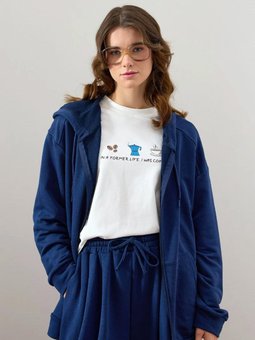 İplik Basic Koyu İndigo Hırka