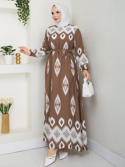 Kahverengi Elbise