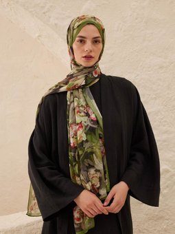 Lavinia Desen Rami Siyah Şal