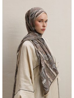 Paısley Elegance Desen Nude Şal