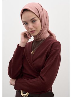 Pamuk Viskon Eşarp Gülpembe