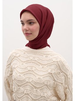 Pamuk Viskon Vişne Eşarp Çürüğü