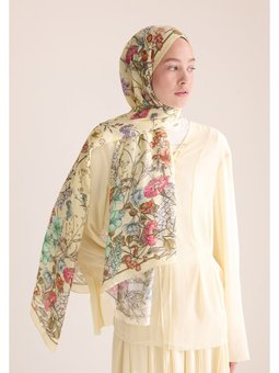 Valentına Floş Viskon Soft Sarı Şal