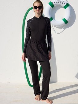 Mayo Siyah Pantolon Etek