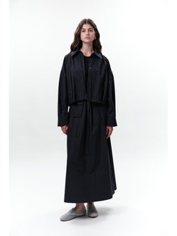 Pile Detaylı Kısa Lacivert Ceket