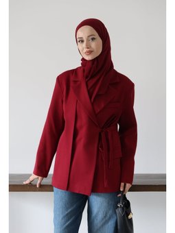 Yandan Bağlamalı Dabıl Ceket