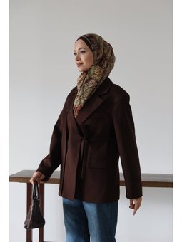 Yandan Bağlamalı Dabıl Ceket