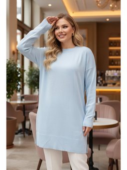 Bebek Mavisi Triko Kazak Tunik 17203bm2