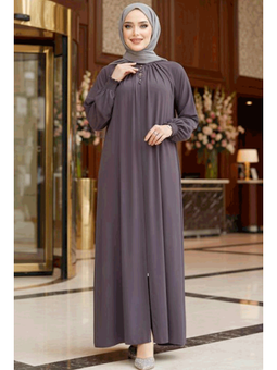 Fermuarlı Siyah Ferace 45293fu